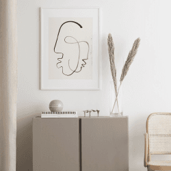 Image showing the One Soul - LouLou Avenue Art print, H70 x D50cm, Multi product.