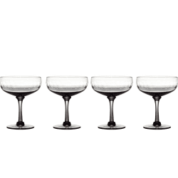 Image showing the Lens Set of 4 Cocktail Glasses, 210ml, Smoky product.