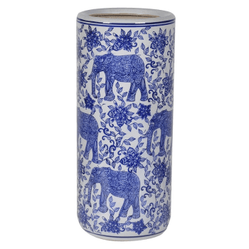 Image showing the Umbrella stand, H45cm, Blue/White product.