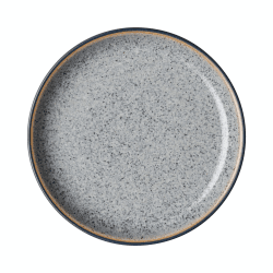 Image showing the Studio Grey Set of 4 coupe side plates, 17cm, Granite product.