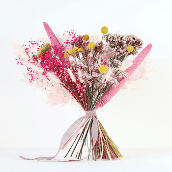 Image showing the Hand-Tied Large Bouquet, Pink, Bonbon product.