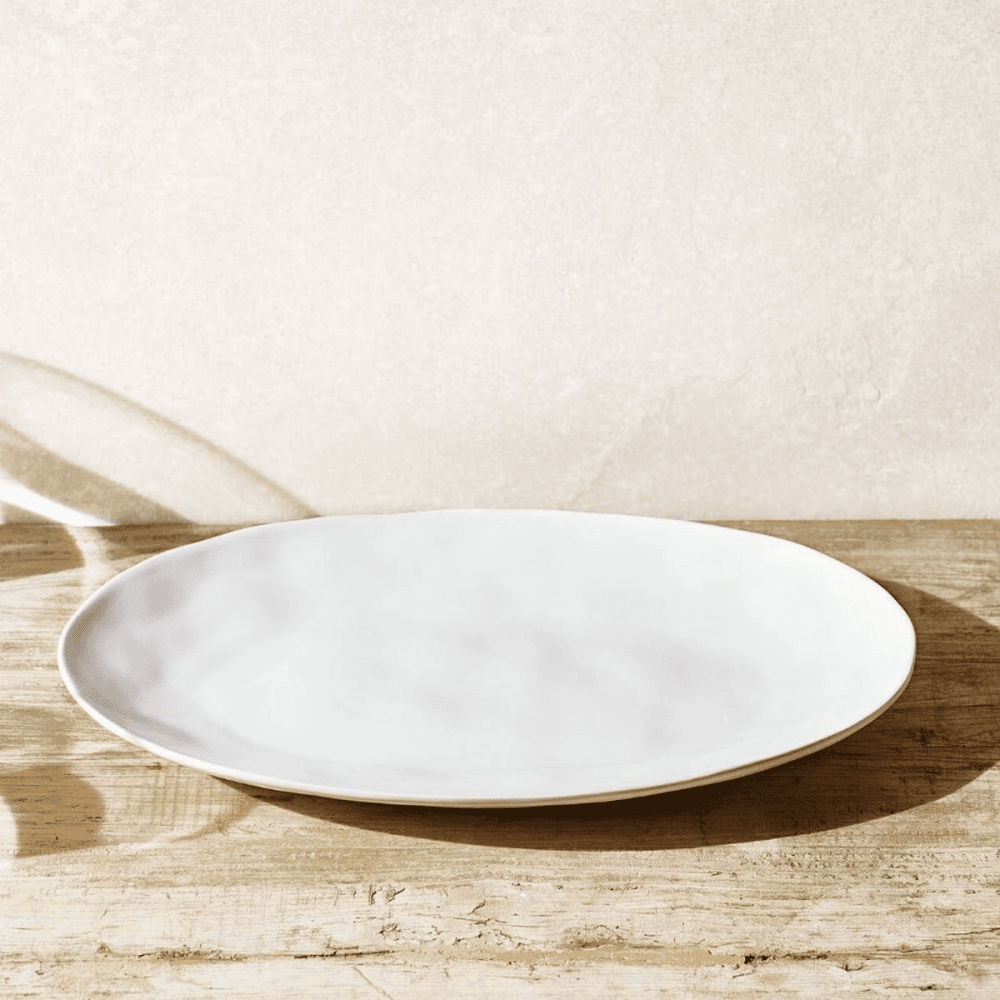 Portobello Large serving platter, 31 x 46cm, White