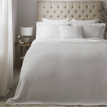 Image showing the Colville Double Bedspread, White product.