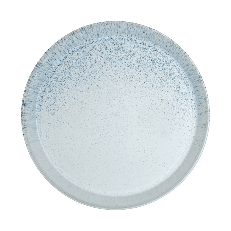 Kiln Set of 4 Dinner Plates, D26cm, Blue