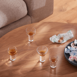Image showing the Boris Set of 4 Liqueur Glasses, 60 - 90ml, Clear product.