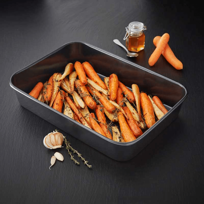 Precision Plus Large Roasting Pan Non-Stick, Black