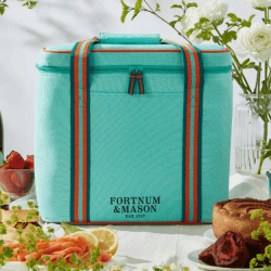 Image showing the Fortnum's Picnic Cool Bag, Turquiose product.