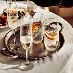 Image showing the Skye Optic Set of 4 Champagne Flutes, Clear product.