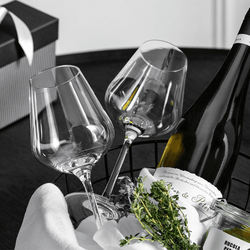La Divina Set of 4 red wine glasses, 470ml, Crystal Glass