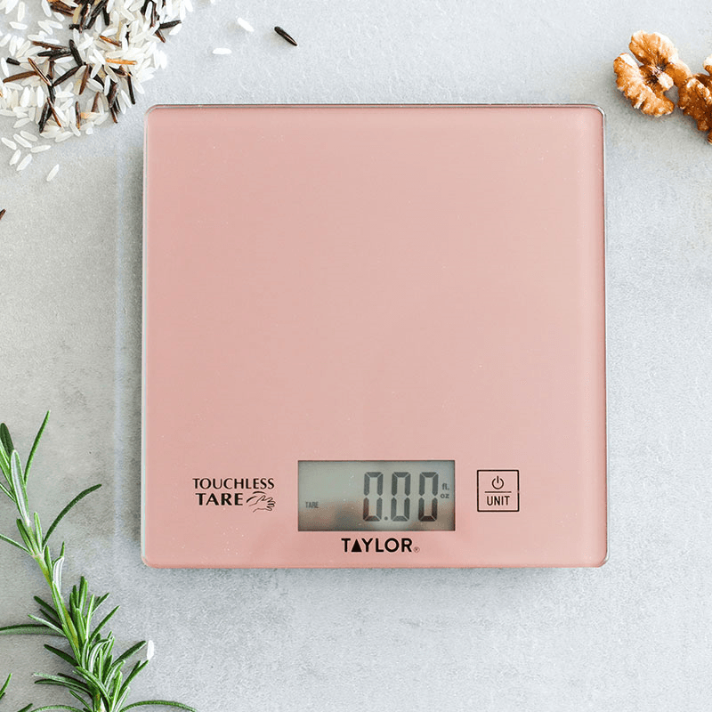 Weighing and Measuring Scale Set, Rose Gold