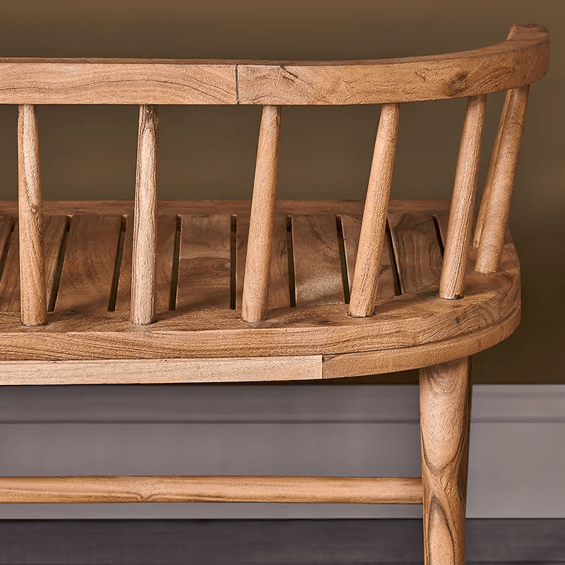 Tipu Acacia Wood Bench, Natural