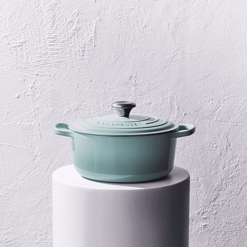 Cast Iron Round Casserole, 28cm, Sea Salt