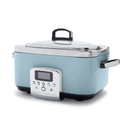 Image showing the Non-Stick Slow Cooker, 6L, Blue Haze product.