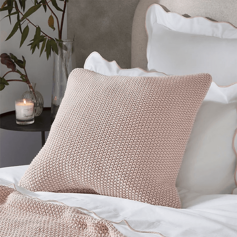 Lyra Cushion Cover, 50 x 50cm, Petal