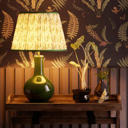 Image showing the Empire Straight  Shade Ferns Linen By GP & J Baker, 30cm, Emerald product.
