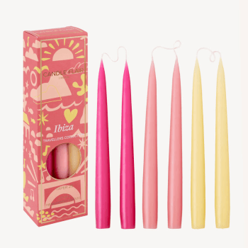Image showing the Travellers Collection set of 6 candles, H25cm, Ibiza product.