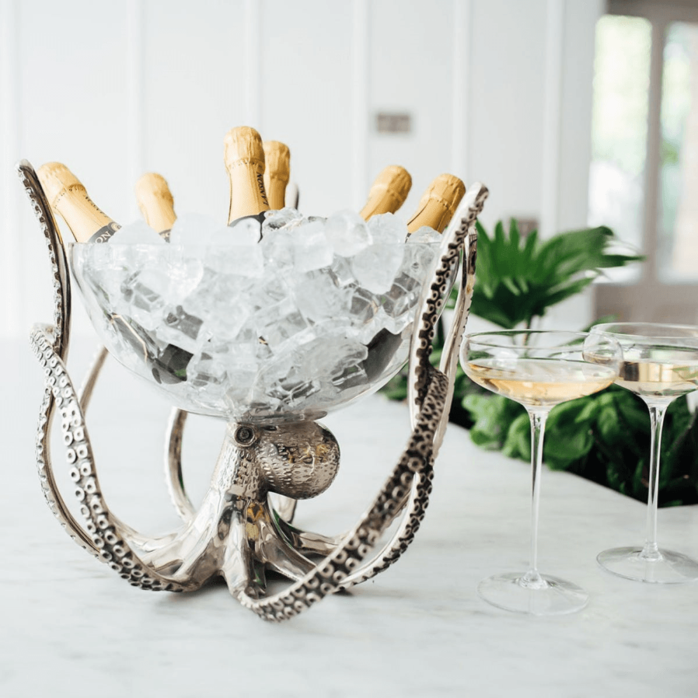 Octopus Stand and glass bowl