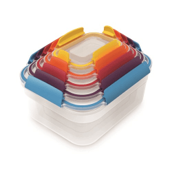 Image showing the Nest Lock Storage Box, Set of 5, Multi-Colour product.