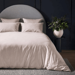 Image showing the Luxe Cotton King Size Duvet Cover, Rose product.