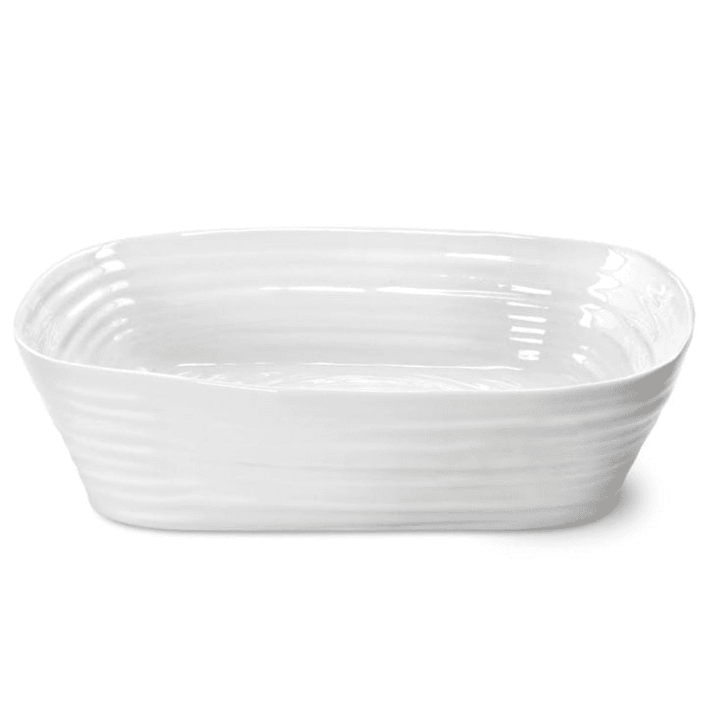 Ceramics Rectangular roasting dish, 29.5 x 24cm, White