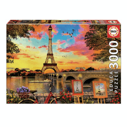 Image showing the Sunset in Paris 3000 piece Jigsaw Puzzle product.