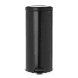 Image showing the newIcon Pedal bin, 30 litre, Matt Black product.
