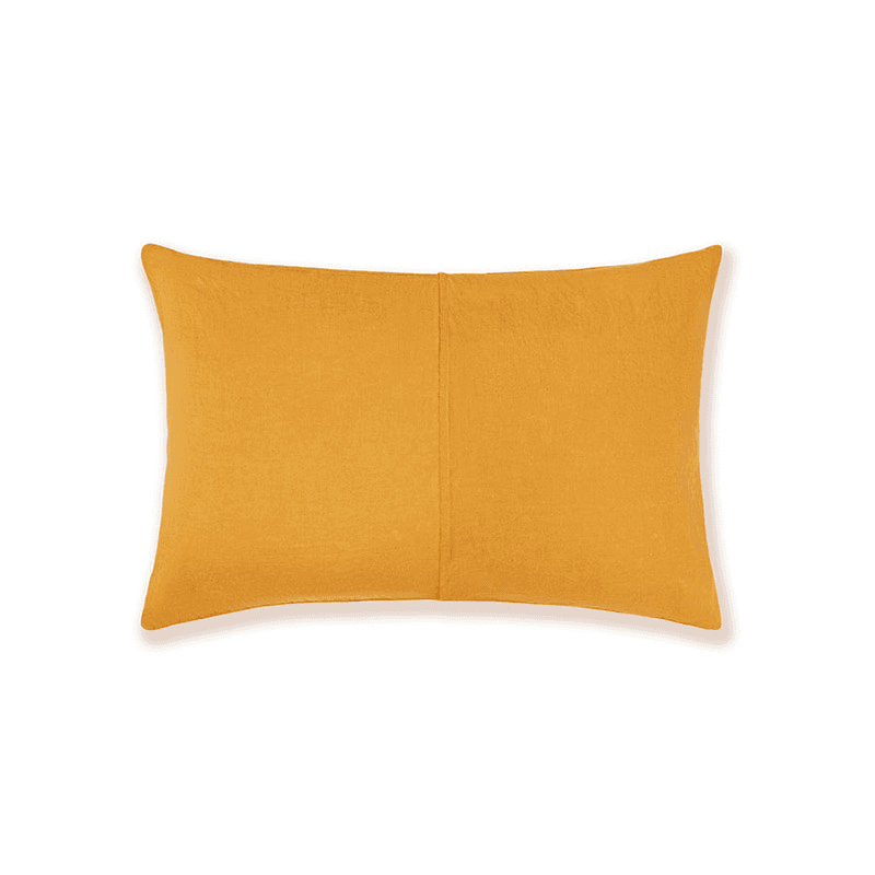 Linen Pair of Standard Pillowcases, Ochre