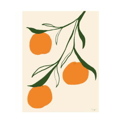 Image showing the Orange - Anna Morner Art print, H70 x D50cm, Multi product.