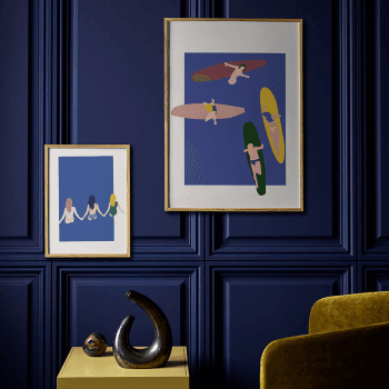 Image showing the Surfers FSC Print, 50 x 70cm product.