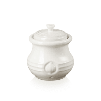 Image showing the Stoneware Garlic keeper, 12.5 x 7cm, Meringue product.