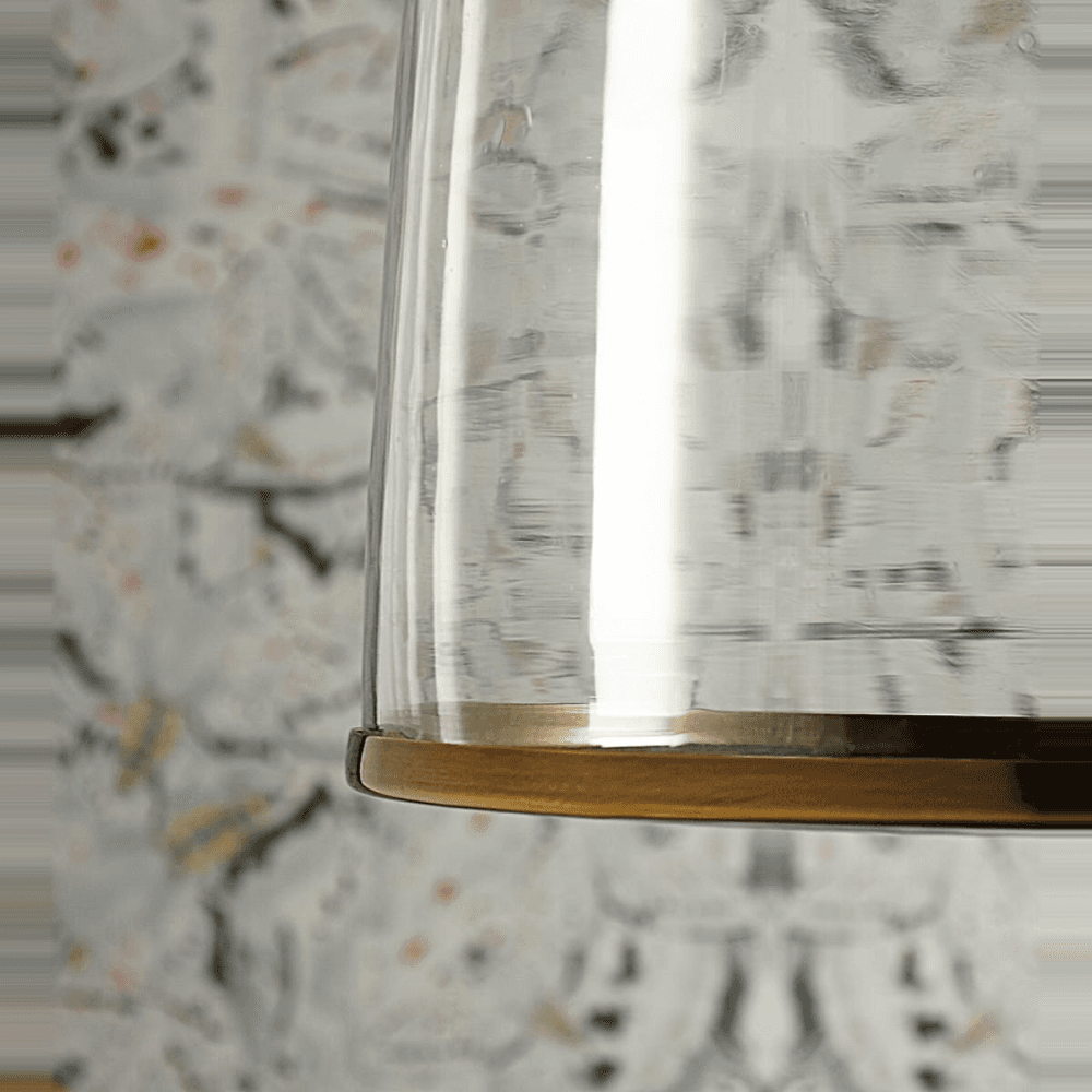 Percy Medium pendant light, D24 x H33cm, Brass Chain
