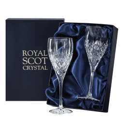 Image showing the Edinburgh Set of 2 Wine Glasses, 320ml, Clear product.
