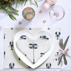 Image showing the Lobster Fabric placemat, 40 x 30cm product.