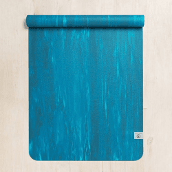 Image showing the Eco Travel Yoga Mat, 183 x 61cm, Ocean Green product.