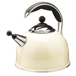 Image showing the Whistling Kettle, Stainless Steel, Cream product.