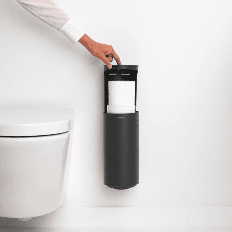 MindSet Toilet Roll Dispenser, Mineral Infinite Grey