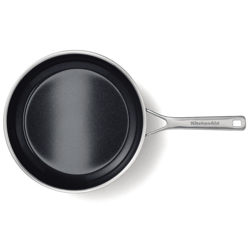 MultiPly - Ceramic Stainless Steel Ceramic Non-Stick Frying Pan, 28cm, Silver