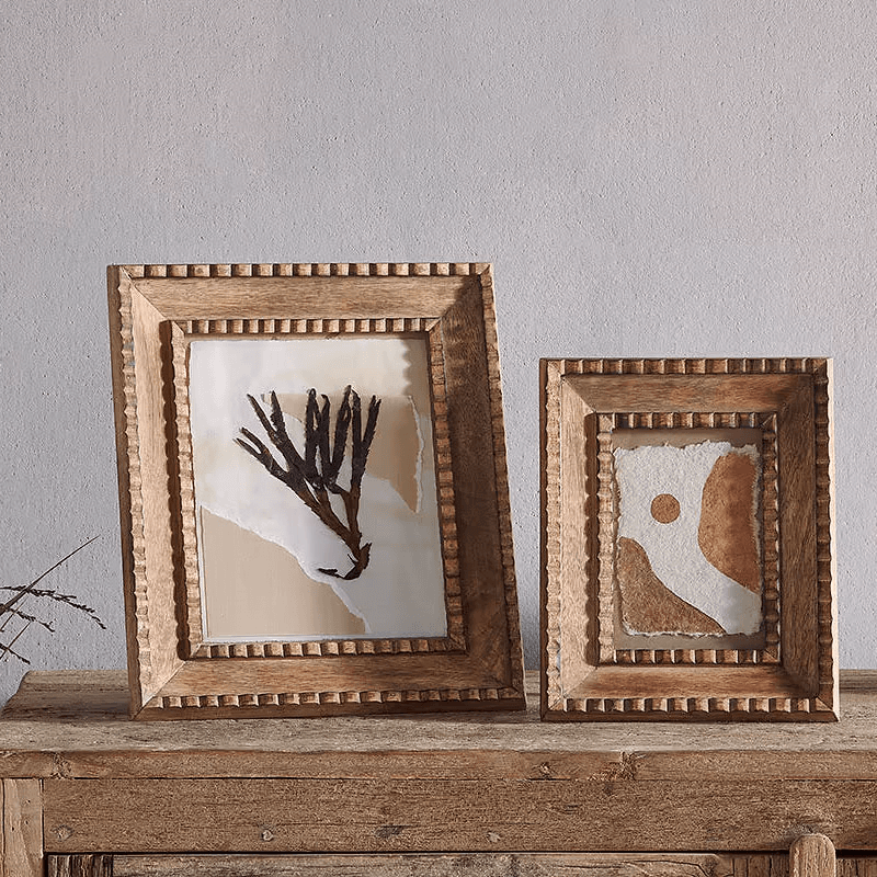 Hansika Mango Wood Frame, 5 x 7", Natural