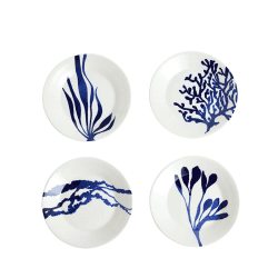 Image showing the Pacific Set of 4 Tapas Plate, D16cm, Blue product.