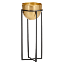 Image showing the Atsu Planter Stand Small, Black product.