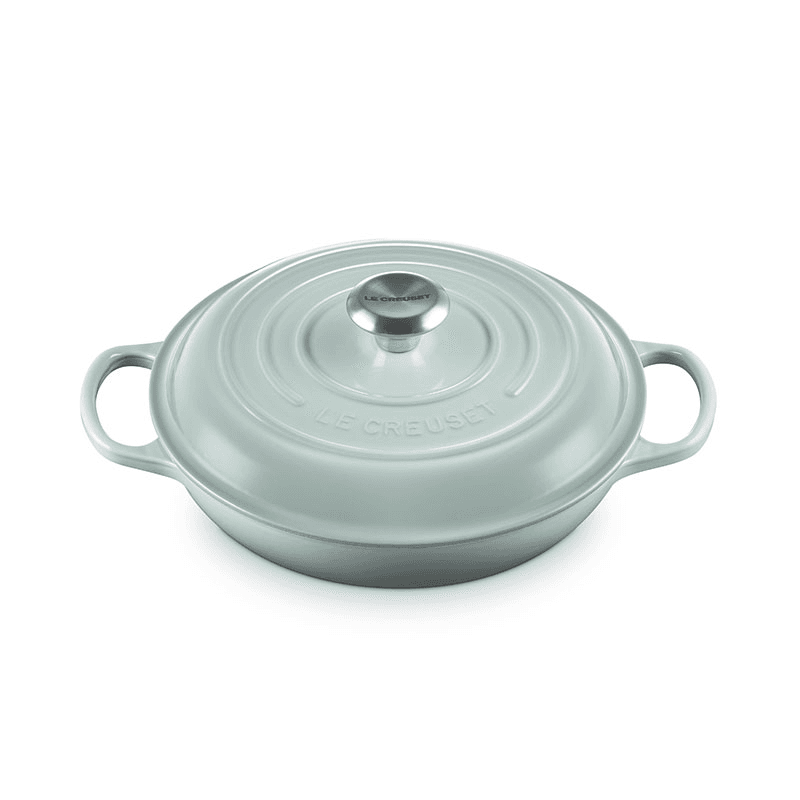 Cast Iron Shallow Casserole, 26cm, Sea Salt