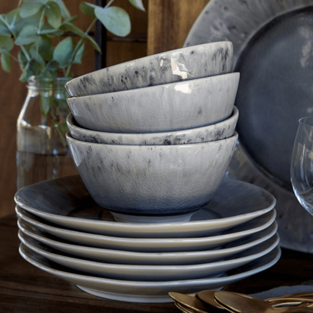 Madeira Set of 6 soup/cereal bowls, 14cm, grey