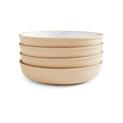 Image showing the Minerals Set of 4 Low Bowls, D22cm, Moonstone product.
