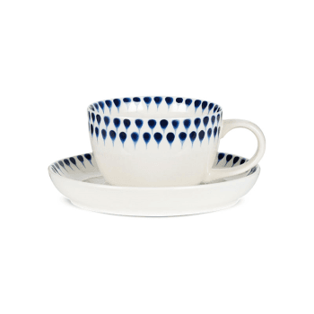 Image showing the Indigo Cup & Saucer, Indigo product.