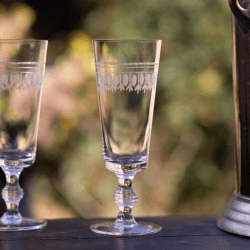 Image showing the Ovals Set of 4 Champagne Flutes, 180ml product.