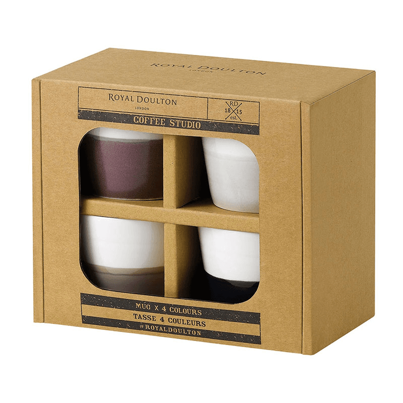 Coffee Studio Set of 4 small mugs, Mixed