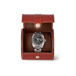Image showing the Watch Roll, L10 x W14.5cm, Cognac product.