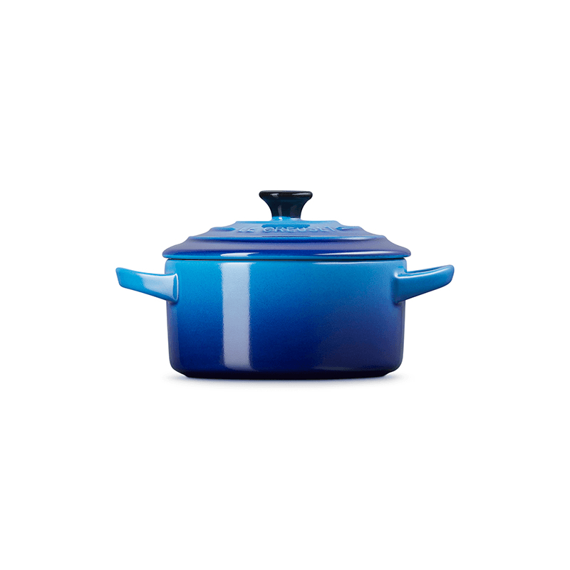 Stoneware Petite Round Casserole, 10cm, Azure