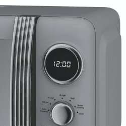 Image showing the Retro 800W Digital Microwave, Grey product.
