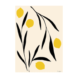 Image showing the Lemon - Anna Morner Art print, H70 x D50cm, Multi product.